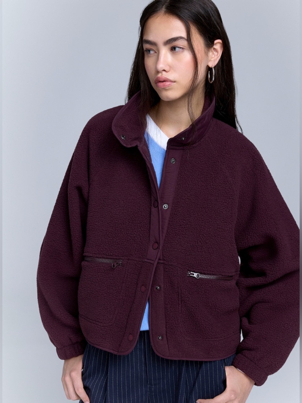 Polar Fleece in Burgundy
